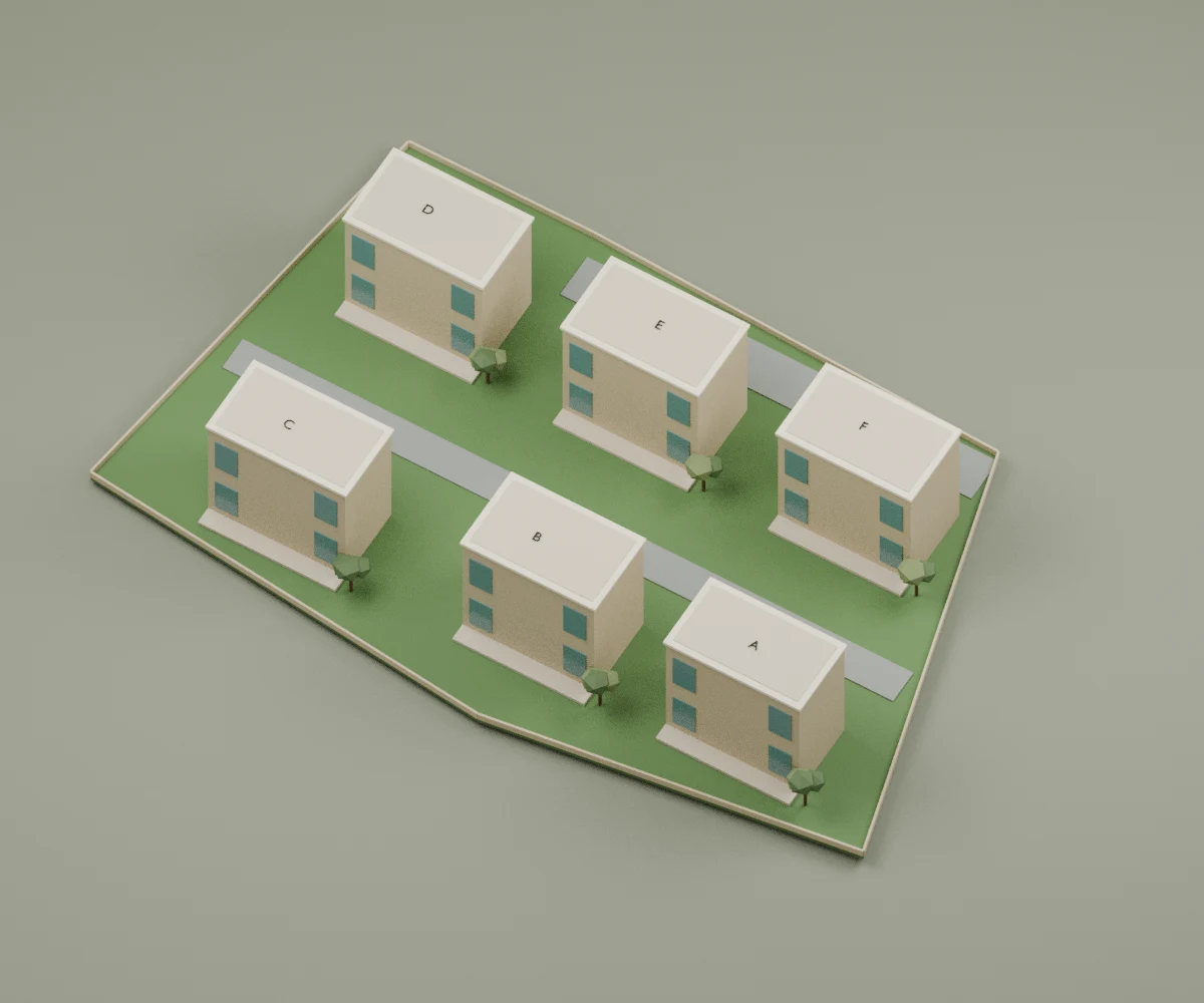Yukarı İslamhaneleri · Vaziyet · 3B maket